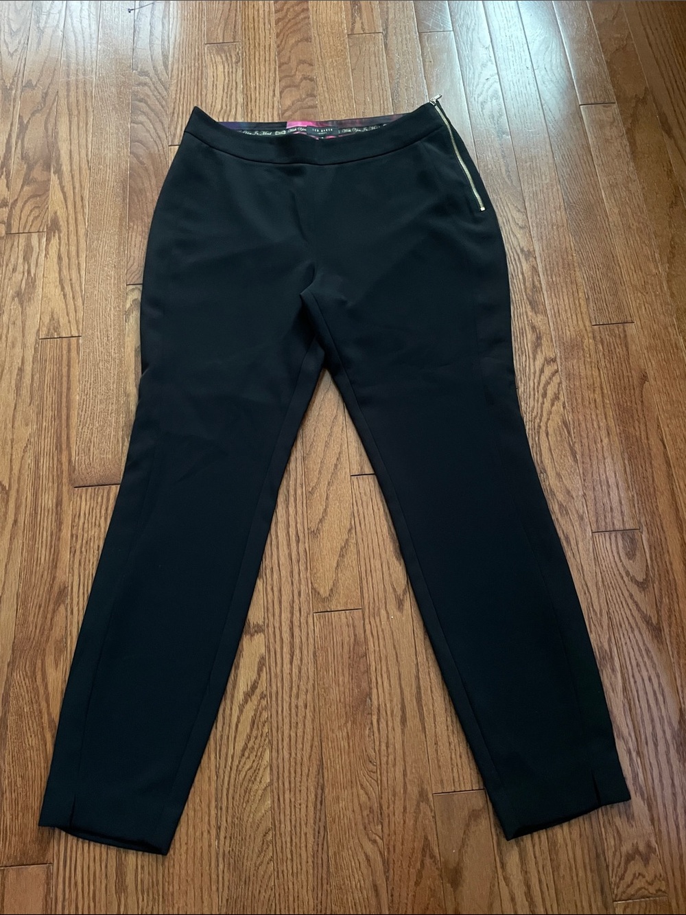 Ted Baker London Black Slim Fit Trousers Women’s Sz 2